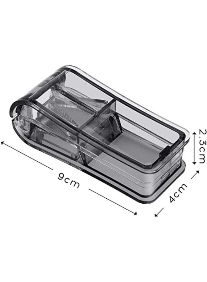 ChicAbode Travel Pill Cutter, Portable Tablet Cutter with Case, for Small or Large Pills Cut in Half Quarter Pills Tablets, Easily Cleanly Precisely (Black) - Image 2